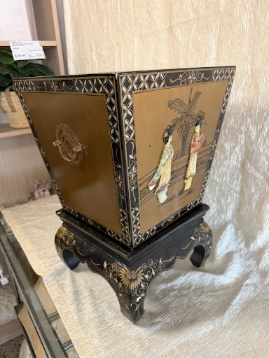 Black Oriental Style Planter