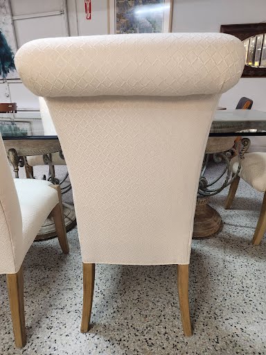 Dining Set Glass Top w. 6 Chairs