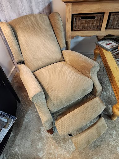 Taupe Push Back Recliner