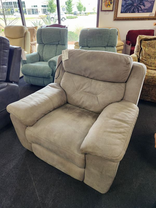 Micro Fiber Taupe Recliner
