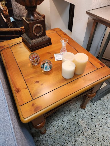 SET OF 2- Knotty Pine End Tables