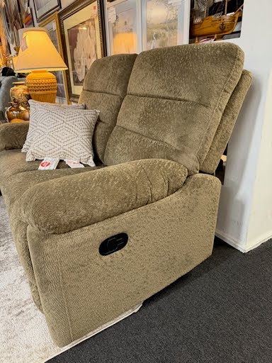 59W" Double Manual Recliner Love Seat - Mocha