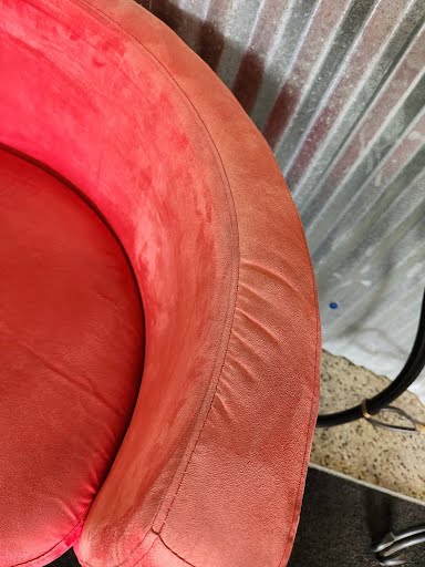 Curved Upholstery Chair