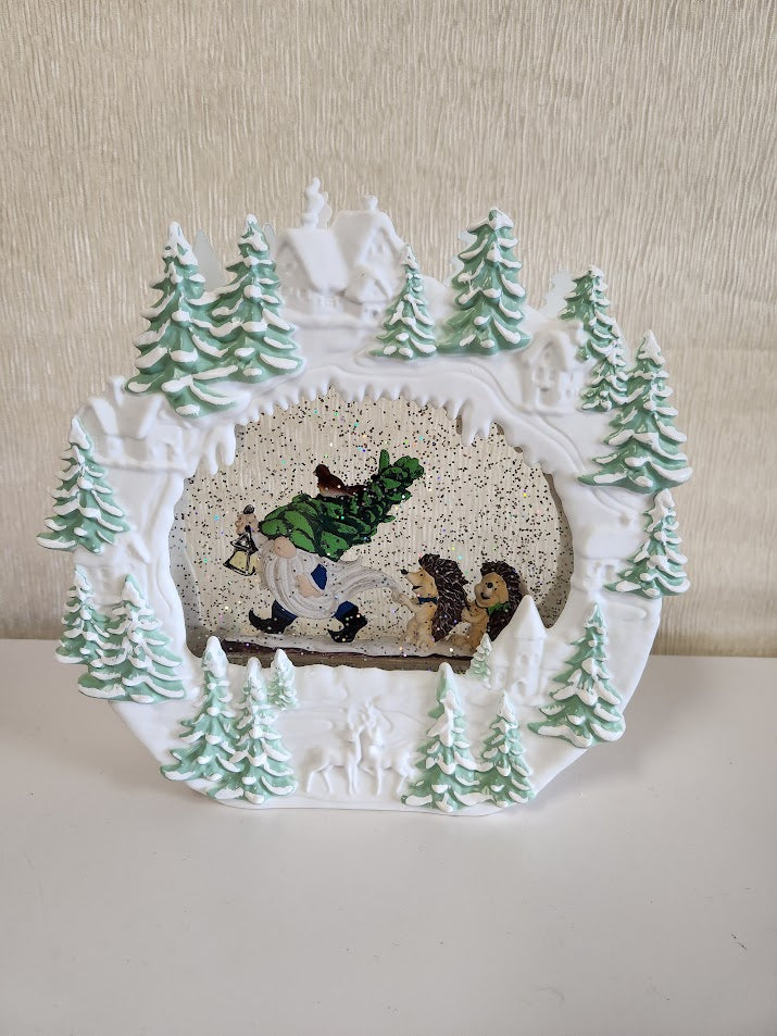 Cracker Barrel Snow Globe
