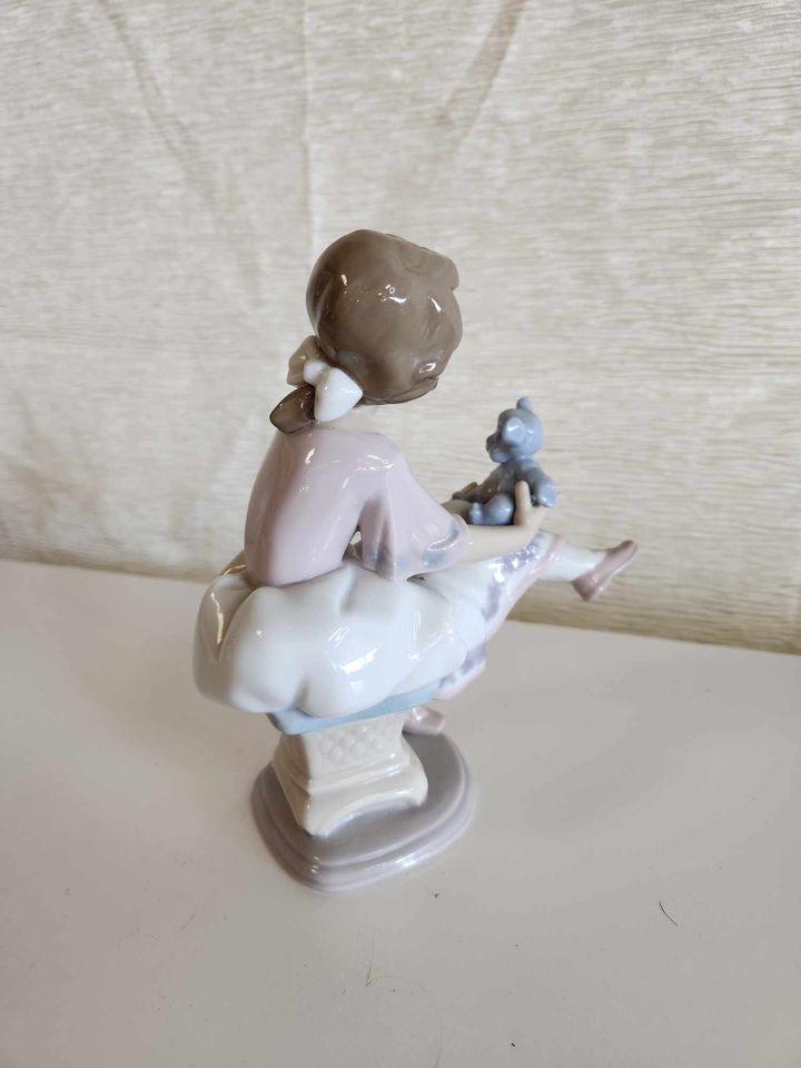 Lladro "Best Friend" Young Girl with Teddy Bear, 1993