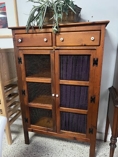 Pine Wood "Pie Safe" Cabinet