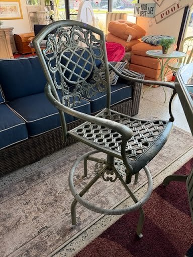 5 Piece Cast Aluminium Outdoor Bar & Chairs