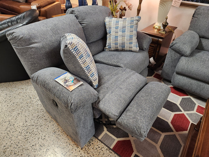 Love Seat - Tyler Collection Stonewash Reclining