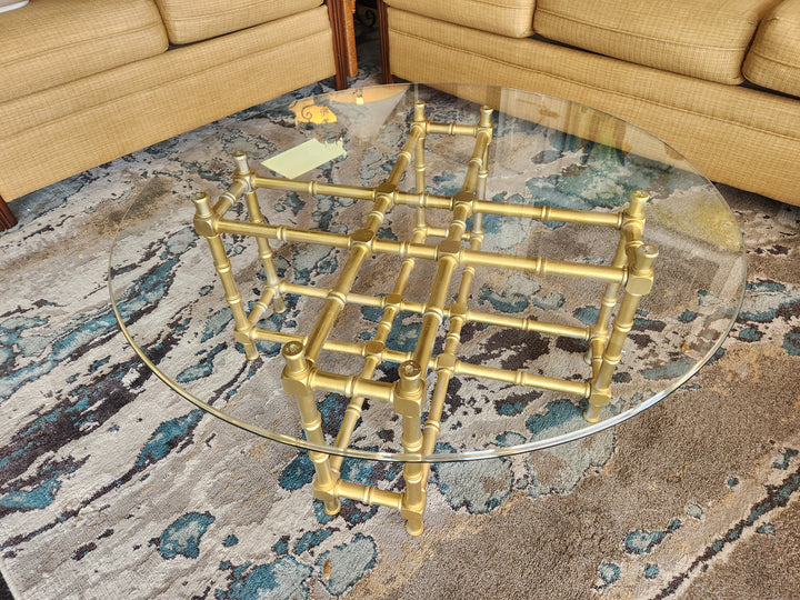 Vintage  Faux  Bamboo Coffee Table
