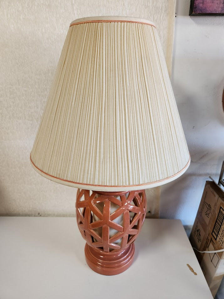 25"H Terracota Table Lamps