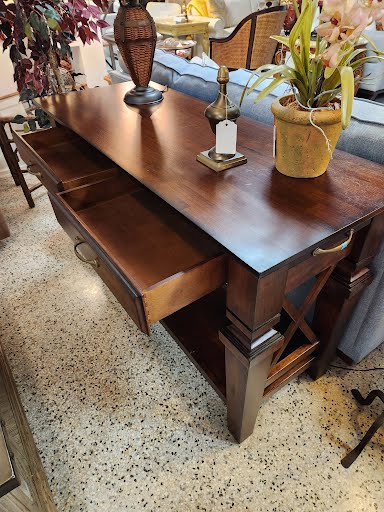 Buffet Dark Wood 2 Drawers