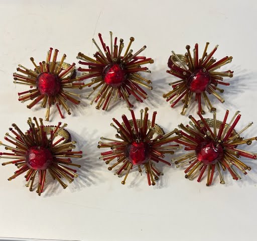 SET OF 6- Napkin Rings
