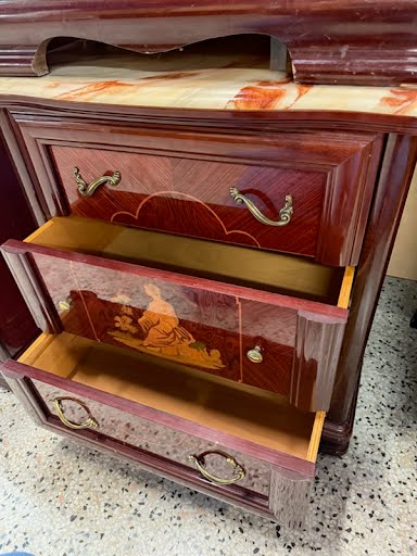 Italian Wood Painted Nightstand