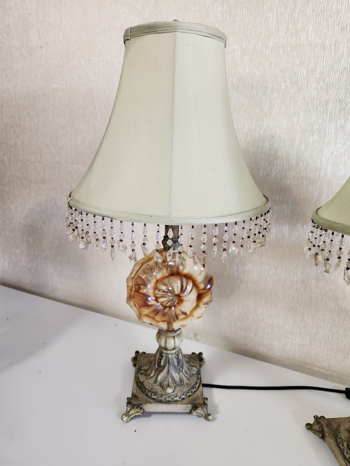 Set of 2-  Shell Table Lamp