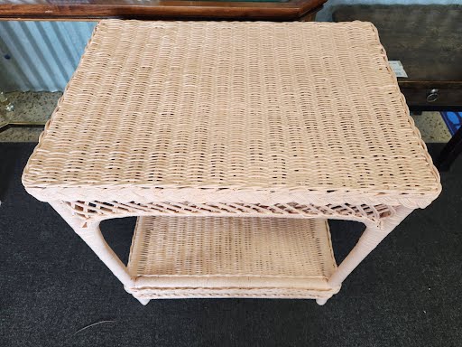 Wicker End Table
