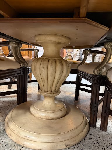Maitland Smith Dark Wood Dining Set