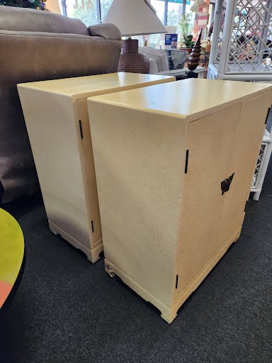 SET OF 2-  Oriental Cabinet/ Nightstand