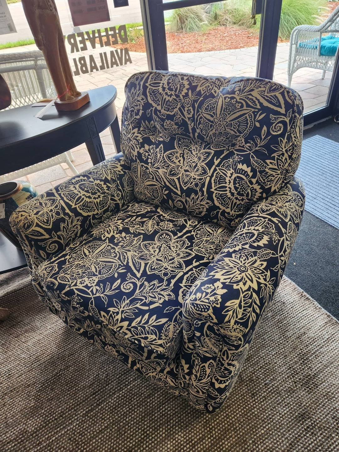 Blue Paisley Chair