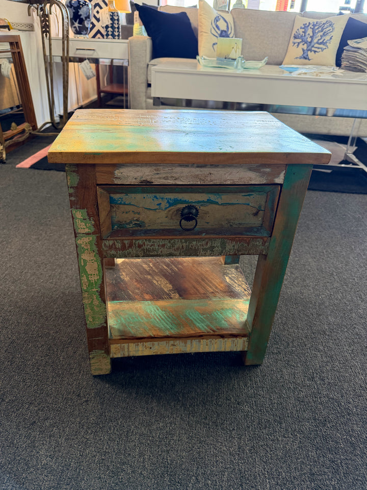 Vidaxl Reclaimed Wood Nightstand