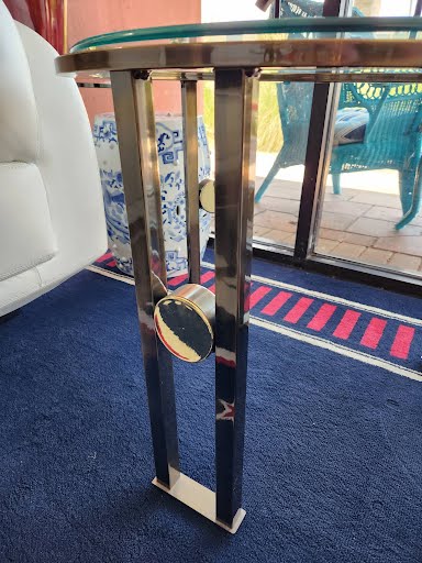 Glass Top End Table