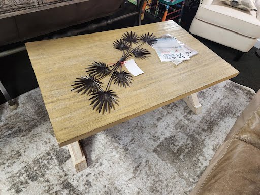 Coffee Table Two Tone Wood