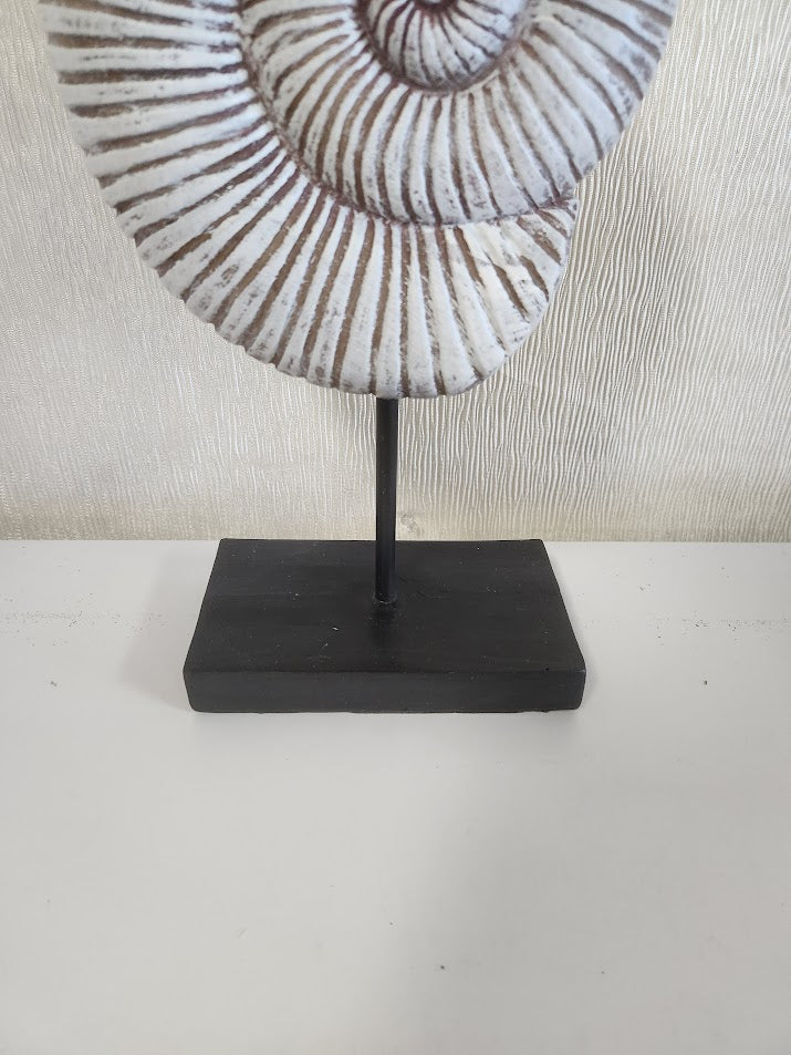 Shell Wood Sculpture Home Item
