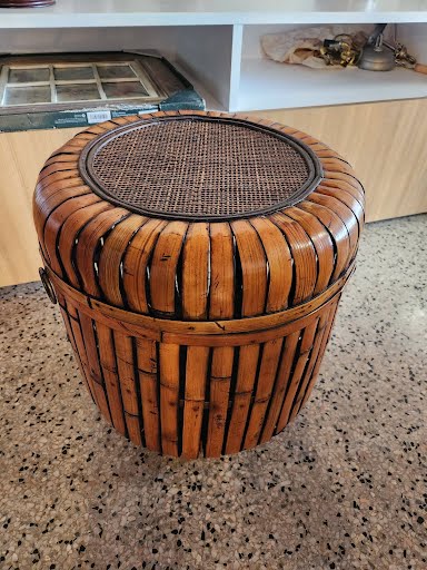Basket Bamboo w. Lid