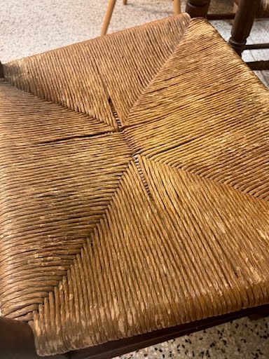 SET OF 4- Cane/Wood Dining Chairs