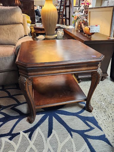Dark Wood End Table