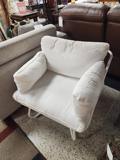 SET OF 2 White Novogratz Teddi Outdoor Chairs