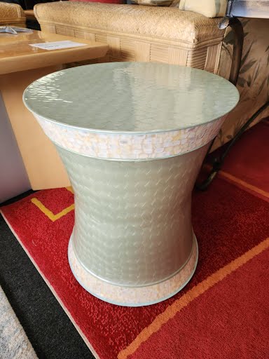 PIER 1 | 16R" Shell Pedestal Accent Table
