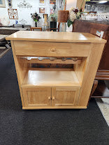 Light Wood Bar Cart