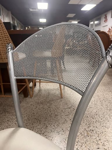 42" Glass Top Chrome Dining Set