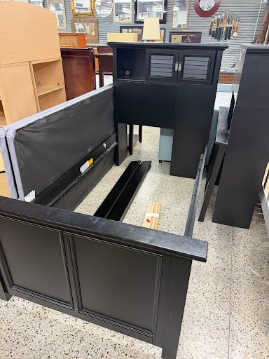 Black Twin Bed W Storage