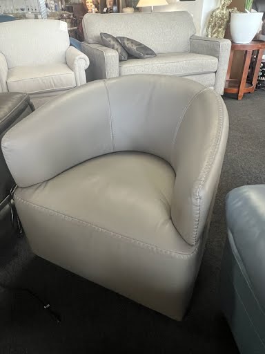 Grey Leather Chair