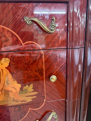 Italian Wood Painted Nightstand