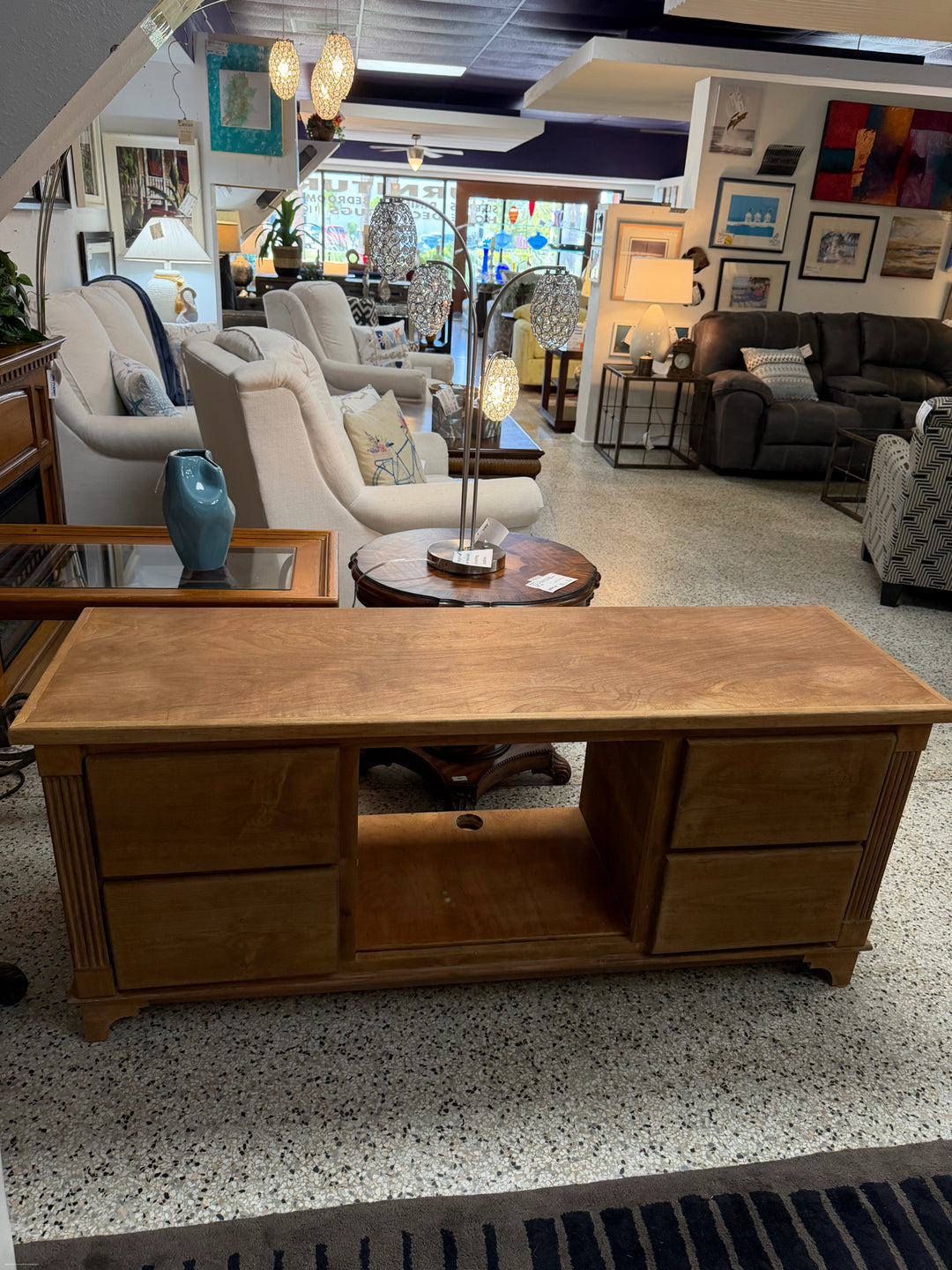4 drawer Console Table