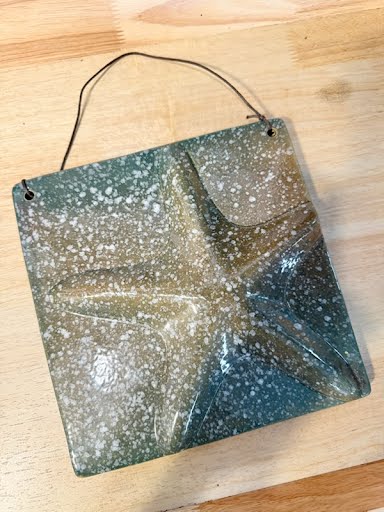 Blue Starfish Tile Wall Art