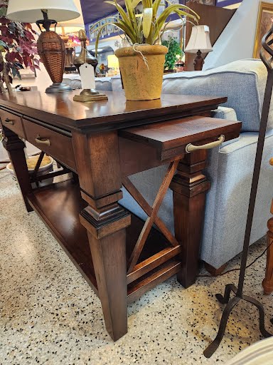 Buffet Dark Wood 2 Drawers