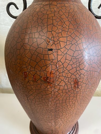 24" Brown Decorative Vase