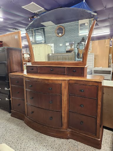 12-Drawer Tripple Dresser with Mirror Ashley Furniture Dresser