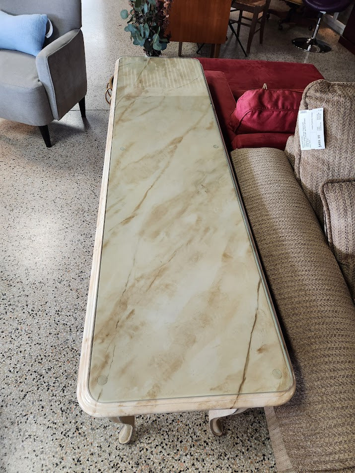 Faux Marble Console table