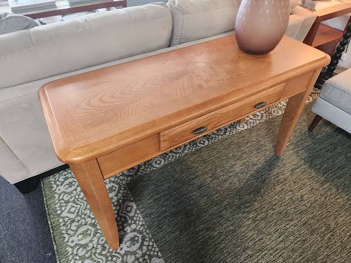 Single Drawer,Light Wood Sofa Table
