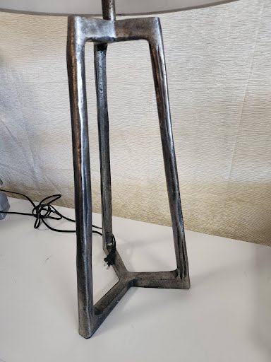 SET OF 2- Ashley Furniture Pewter Table Lamps