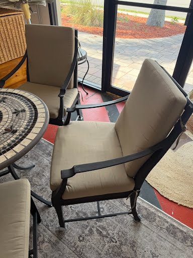 FRONTGATE | SET OF 2 Aluminum "Olympia" Outdoor Dining Chairs
