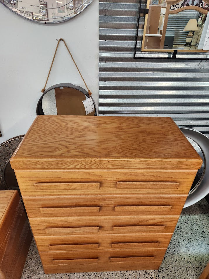 5 Drawer High Chest And 2 Drawer Nightstands
