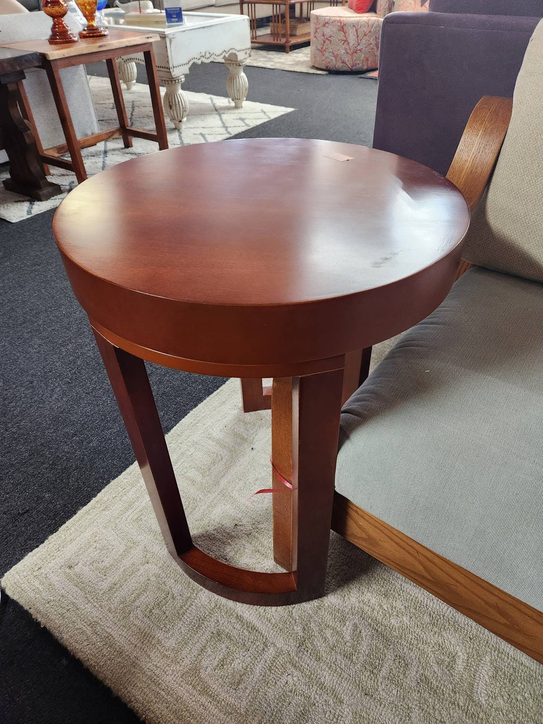 Set of 2 - Cherry Oval End Table