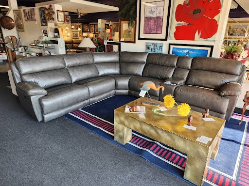 Sectional - 6 Piece Madrid Granite Power Recliner