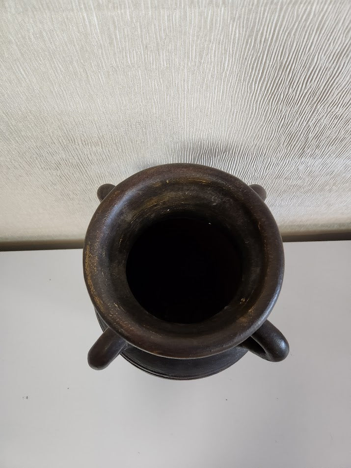 14'h Dark Finish Vase