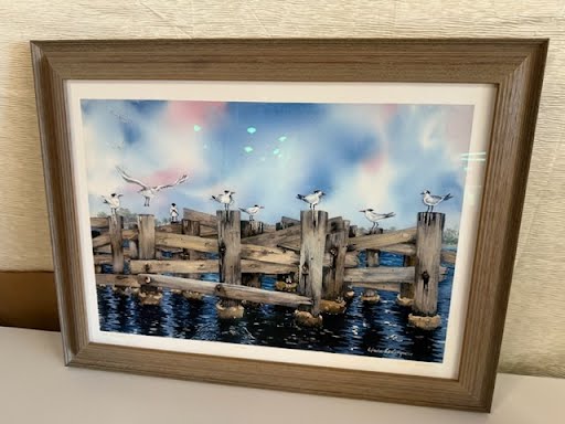 28x22" COA Giclee Prints Old Phosphate Dock Wall Art by Linda Soderquist